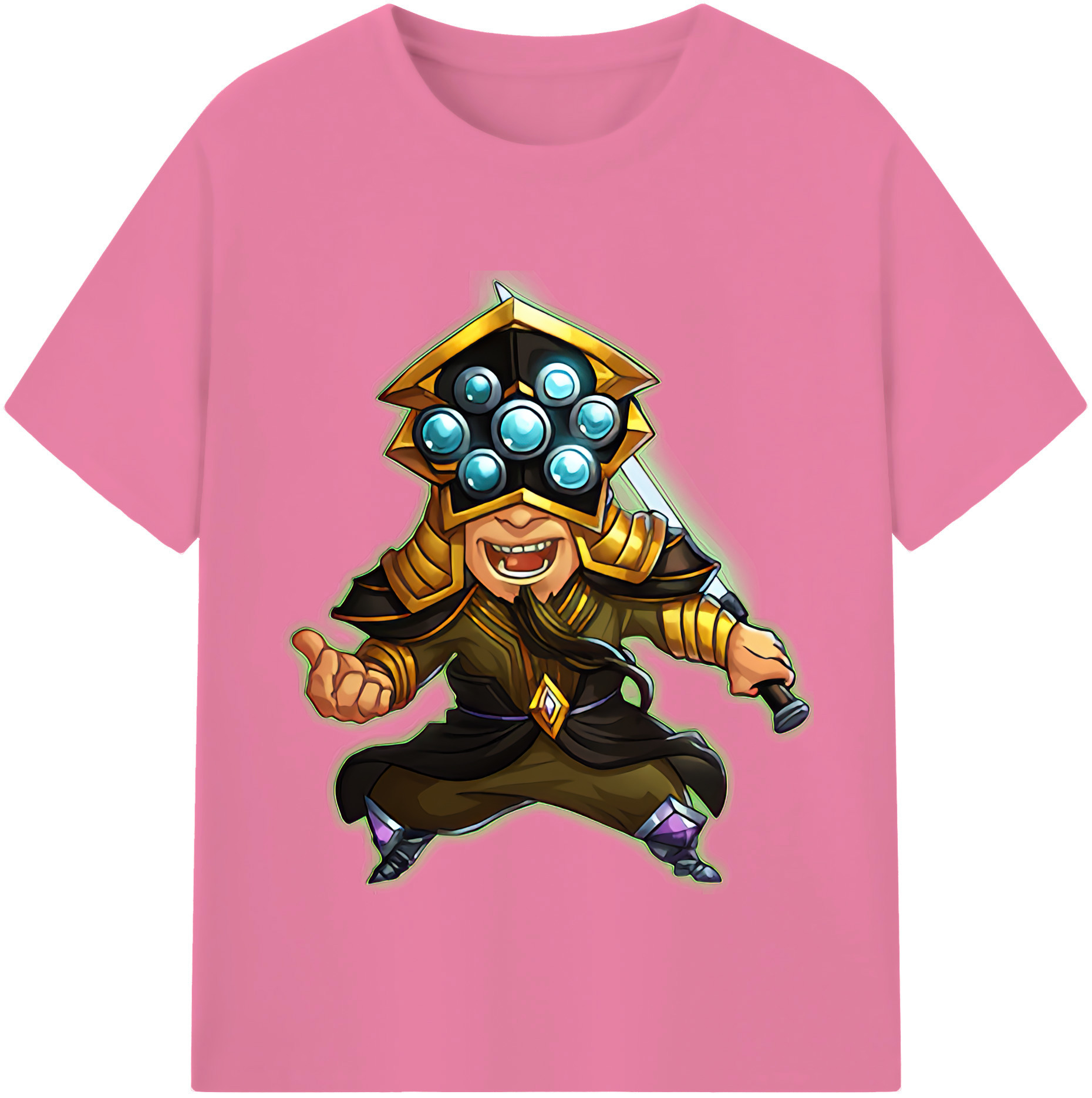 リーグ・オブ・レジェンド League of Legends LOL 綿100％半袖Tシャツ（フロントプリント）